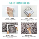 Axyaa 3D Faux Stone Peel Stick Backsplash Wall Tile Sticker 30cm x 30cm