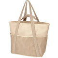 Axyaa Beach Tote: Sand-Proof Handbag with Mesh Pocket and Foldable Design