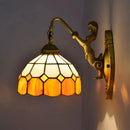 Axyaa Nordic Tiffany Stained Glass Wall Lamp for Bedroom and Balcony