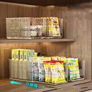 Axyaa Spice Organizer Dividers Tea Snack Clear Storage Bins Display Containers