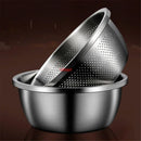 Axya 304 Stainless Steel Kitchen Drainage Basket - Food Grade Vegetable Washing Basin