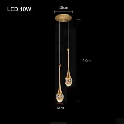Axyaa Bubble Crystal Pendant Lights - Stylish Indoor Hanging Lamp