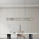 Axyaa Minimalist Copper Pendant Lights with Glass Geometric Design
