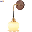 Axyaa Nordic LED Wall Lamp Walnut Wood Bar Porch Stair Light Adjustable Luminaire