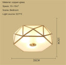 Axyaa Copper Ceiling Chandelier E27 Lighting for Living Room Bedroom Kitchen