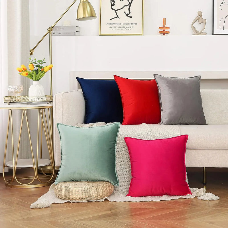 Axyaa Velvet Cushion Cover 40x40 for Sofa Car Home Decor