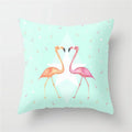 Axyaa Mint Green Geometric Animal Print Pillowcase for Home and Office Decor