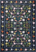 Nordic Plant Flower Print Living Room Carpet by Axyaa
