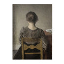 Moody Victorian Woman Portrait Wall Art Print by Axyaa
