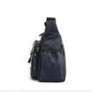 Axyaa Oxford Shoulder Bag: Large Capacity, Multi-Layer Pocket, Casual Men's Fashion Crossbody