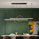Axyaa Dimmable LED Chandelier for Kitchen Island & Dining, Minimalist Design