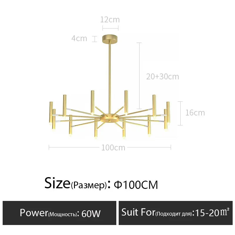 Axyaa Nordic Restaurant Pendant Light Modern LED Suspension Lamp