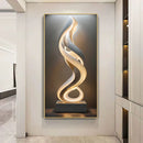 Axyaa Modern Abstract Luxury Wall Lamp for Foyer with Stone Running Light
