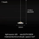 Axyaa Lotus Leaf Acrylic Chandelier for Staircase Duplex & Villa Living Room