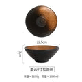 Axyaa Ramen Soup Bowl: Creative Rain-Hat Shaped Ceramic Bowl for Home and Restaurant