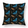 Axyaa Psychedelic Moon Butterfly Pillow Covers for Bedroom and Living Room 45x45cm