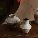 Axyaa Ceramic Vase: Retro Style Table Decor Vase for Classic Floral Arrangements