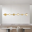Axyaa LED Glass Chandelier for Living Dining Office Interior