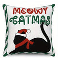 Christmas Pet-Themed Pillow Covers by Axyaa - Sofa, Bedroom, Car Cushion Cover