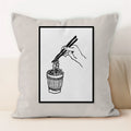 Axyaa Fruit Hot Dog Food Pillowcase Square Cushion Cover Home Decor Sofa Pillows