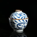 Axya Hand-painted Ceramic Stew Pot with Lid - Kitchen Tableware Soup Bowl