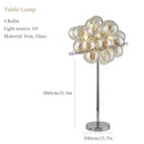 Axyaa Modern Glass Ball Chandelier Color Hanging Pendant Light for Living Room