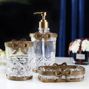 Axya Vintage Gold Bathroom Accessory Set