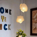 Axyaa Nordic Linen LED Pendant Lights: Wabi Sabi Sailboat Chandelier, Minamlism Design