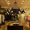 Axyaa Industrial Loft Iron Chandelier for Coffee Shop Restaurant Club Lighting