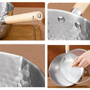 Axyaa Stainless Steel Japanese Soup Pot with Wooden Handle - Kitchen Cookware