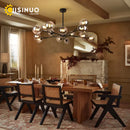 Axyaa Gray Glass Sputnik Chandelier: Height Adjustable, G9 Bulb, Home Ceiling Fixture