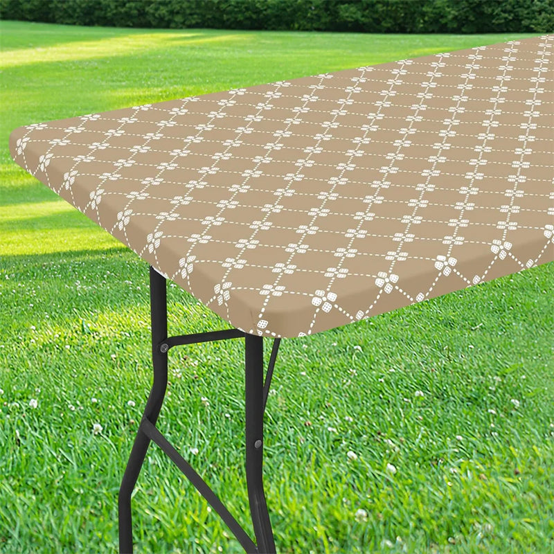 Axyaa Waterproof Elastic Table Cloth for Outdoor Picnics & Camping