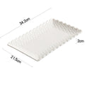 Axyaa Relief Flower Ceramic Sushi Plate Set
