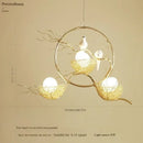 Axyaa Aluminum Wire Bird Nest Pendant Lights for Stylish Living Room Ambience