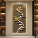 Axyaa Deluxe Entryway Wall Lamp with Hanging Artwork - Modern Luxury Accent Lighting