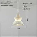Axyaa Marble LED Pendant Chandelier for Home Restaurant Bar Bedroom Lighting