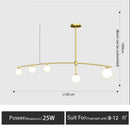Axyaa Nordic Copper Pendant Lamp for Living Room Restaurant, Modern Minimalist Design