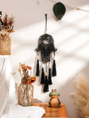 Axyaa Macrame Hamsa Hand Evil Eye Wall Hanging Decor
