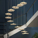 Axyaa Nordic Lotus Leaf Chandelier: Modern Style for Living Room, Kitchen, Hotel Lobby & Staircase