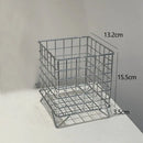 Axyaa Rectangular Mesh Desk Organizer: Large Capacity Cosmetic Storage Basket