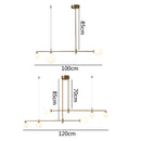 Axya Glass Ball Chandelier LED Light Fixture for Dining Room, Bedroom, Kitchen Island