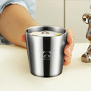 Axyaa Kids Stainless Steel Water Cup - Durable Double Wall Anti-Scald Mug