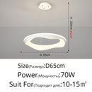 Axyaa Minimalist Art Ceiling Lamp White Black Pendant High-end Indoor Lighting