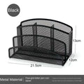Axyaa Mesh Desk Organizer with 3 Upright Compartments (2 Pack)