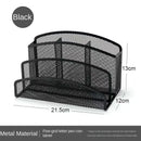 Axyaa Mesh Desk Organizer with 3 Upright Compartments (2 Pack)