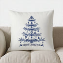 Axyaa Christmas Tree Merry Christmas Pillow Cover for Sofa, Bedroom, Car