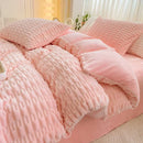 Axyaa Rabbit Velvet Milk Quilt Cover: Thick & Warm Bedding, 220x240, Double Use