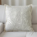 Axyaa Beige Yarn-Dyed Sofa Pillow Cover: 45X45 Headboard Cushion for Stylish Living Room