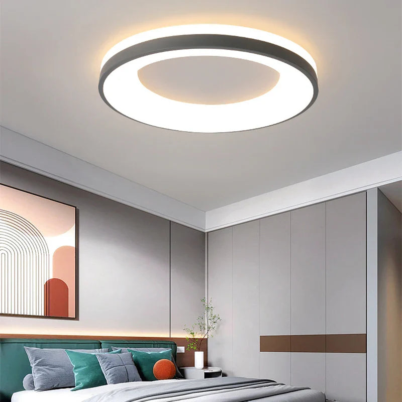 Axya LED Ceiling Light: Modern Round Chandelier Fixture for Home & Hospitality Decor