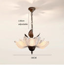 Axyaa French Flower Pendant Light, Retro American Petal Lighting